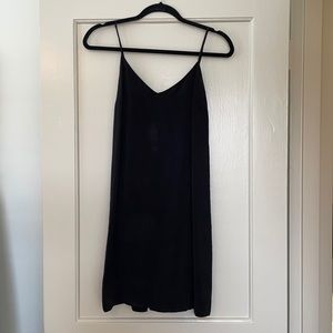 Black studded slip dress XS 100% Japanese cupro